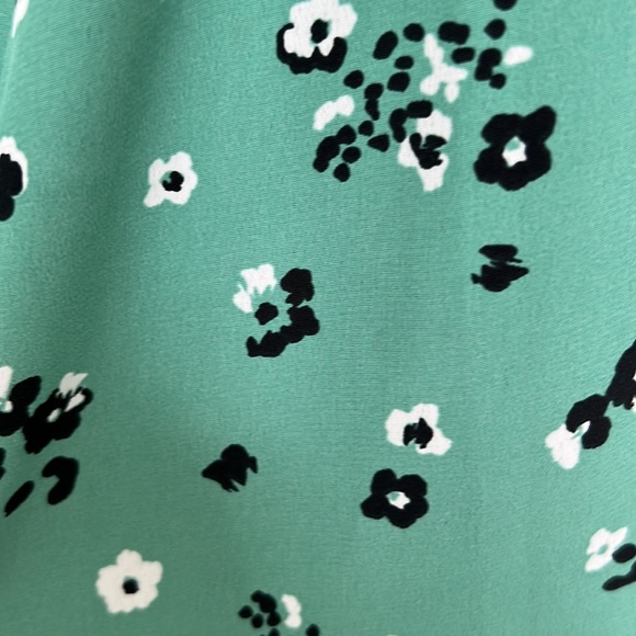 Top Shop Green Floral Dress US 4 - Picture 2 of 5